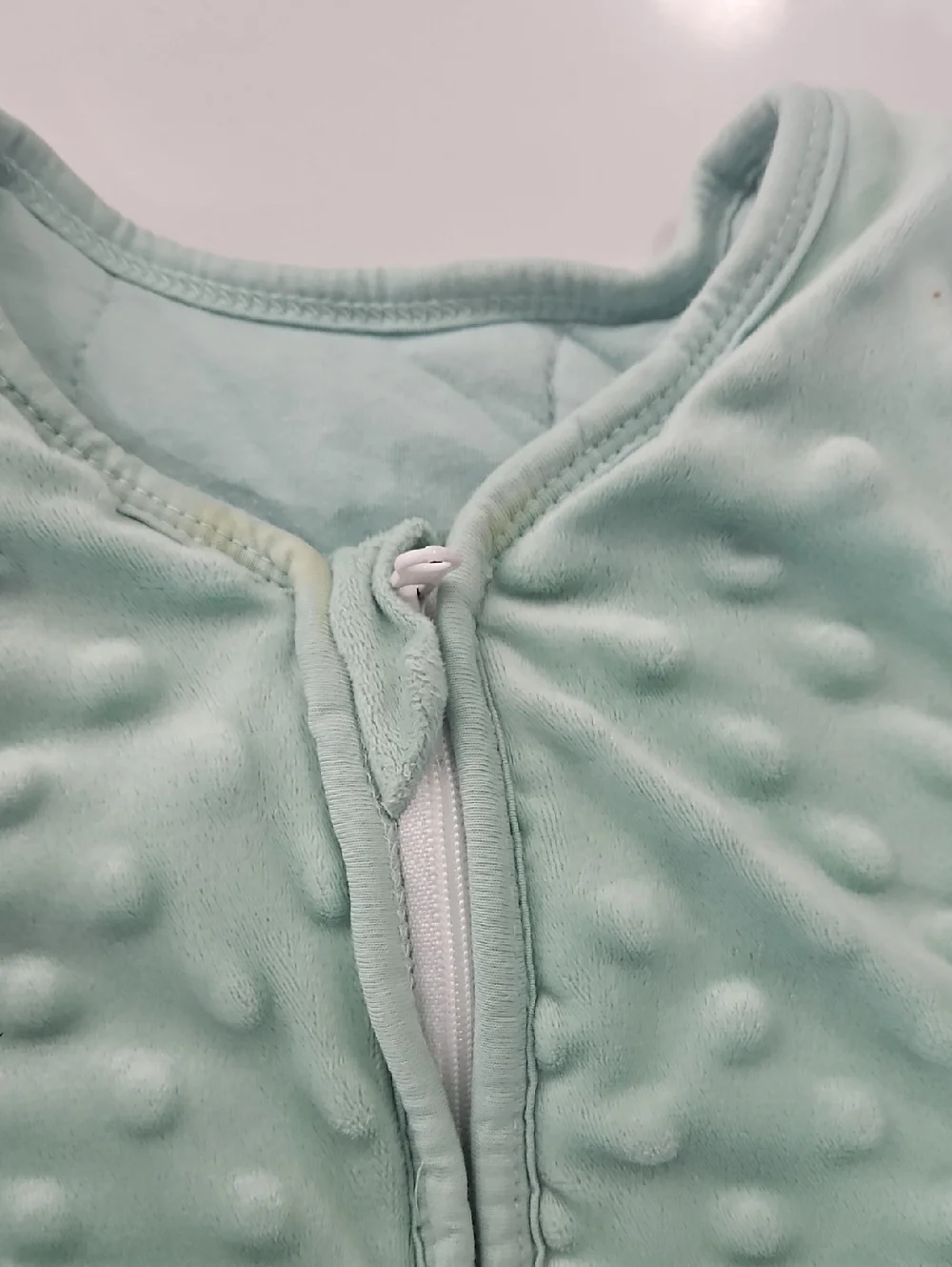 Mint Green Baby Sleep Sack - Zip Front Size 6-12 Months - Picture 5 of 6